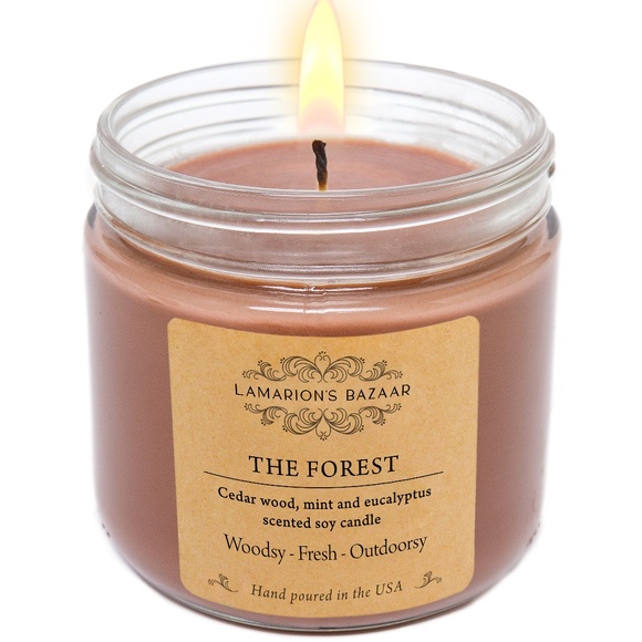 THE FOREST -Cedar wood, Peppermint and Eucalyptus - 100% Soy - Outdoorsy Scent - Picture 1 of 5